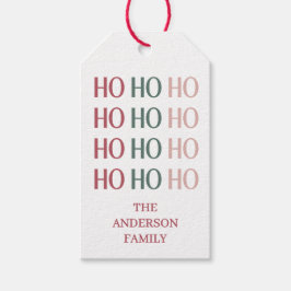 Festive Merry Christmas Gift Tag Geschenkanhänger