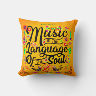 Festive Music Is The Language Of The Soul (Gold) Kissen