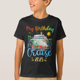 Festive My Birthday Cruise Ship Party 2025 Männer, T-Shirt
