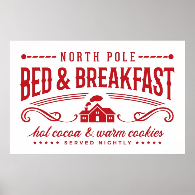 Festive North pole bed and breakfast Poster (Vorne)