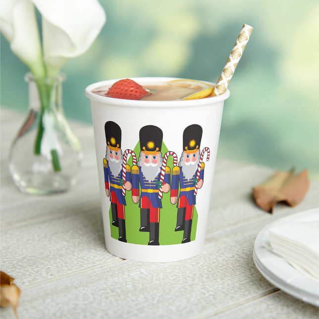 Festive Nutcracker Soldiers mit Candy Canes Pappbecher (Von Creator hochgeladen)
