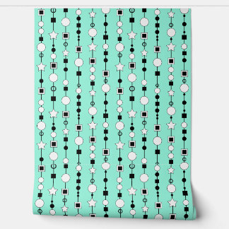 Festive pattern with string beads and jewelry star tapete