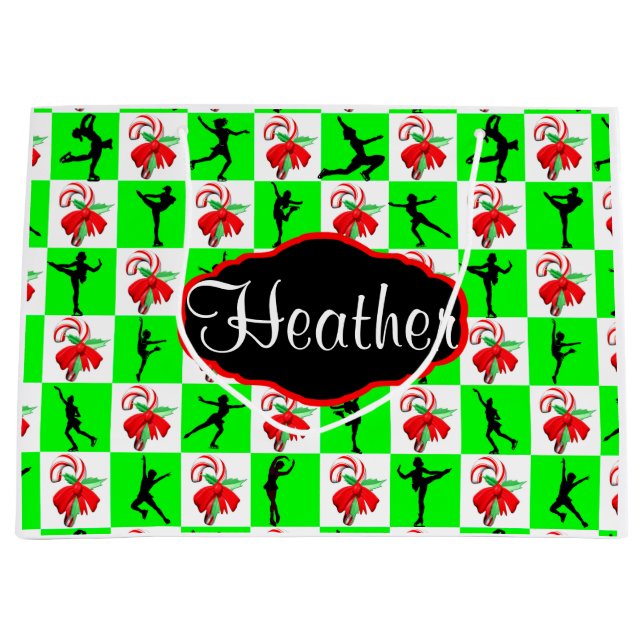 FESTIVE PERSONALISIERT SKATEN GIFT BAG GROßE GESCHENKTÜTE (Vorderseite)