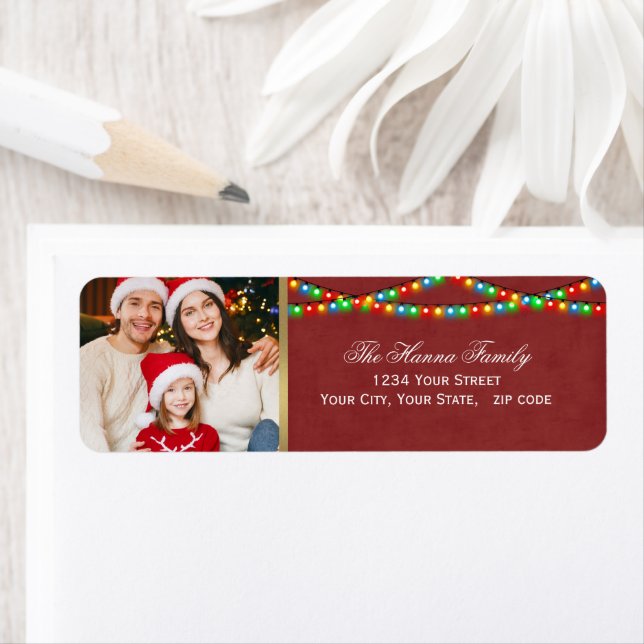 Festive Personalized Family Photo Merry Christmas (Insitu)