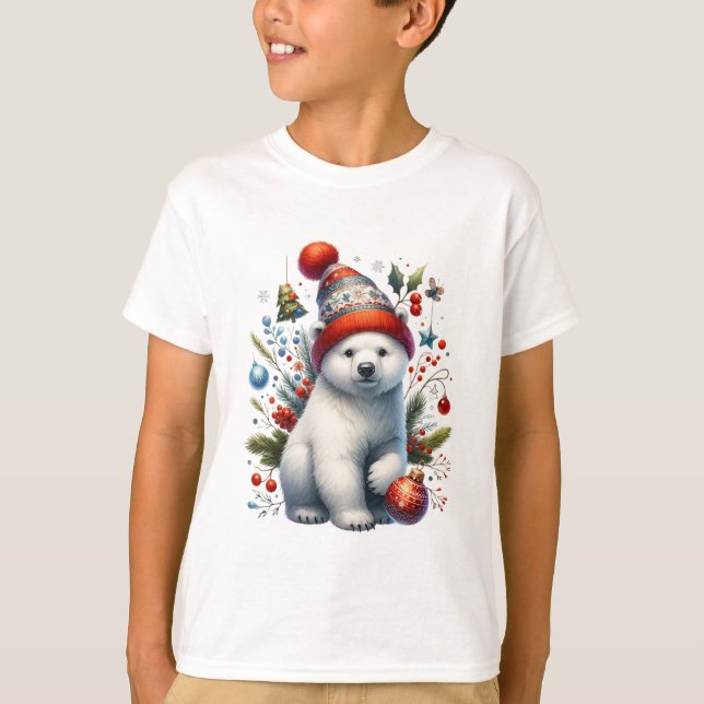Festive Polar Cub T-Shirt (Vorderseite)