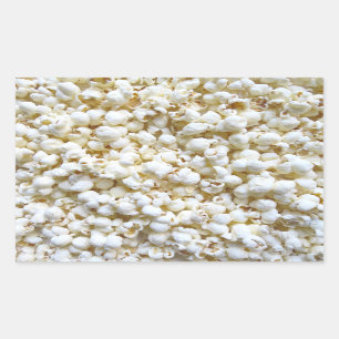 Festive Popcorn Texture Fotografy Decor Rechteckiger Aufkleber