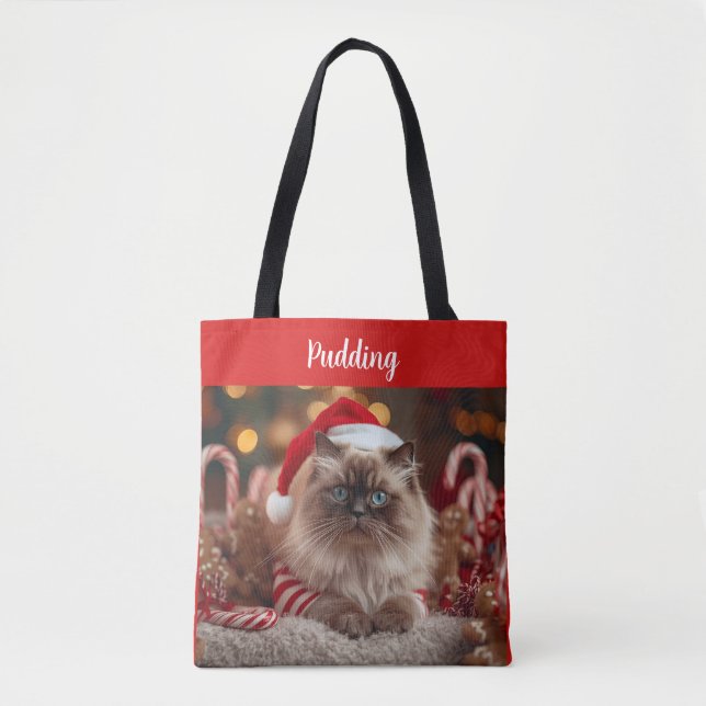 Festive Ragdoll Cat Christmas Personalized  (Vorderseite)