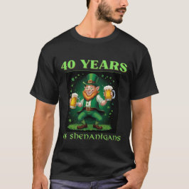 Festive Saint Patrick's 40th Birthday Celebration  T-Shirt