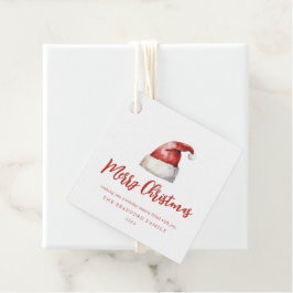 Festive Santa Hat  Geschenkanhänger