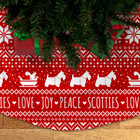 Festive Scottie Hunde Weihnachten | Schottische Te