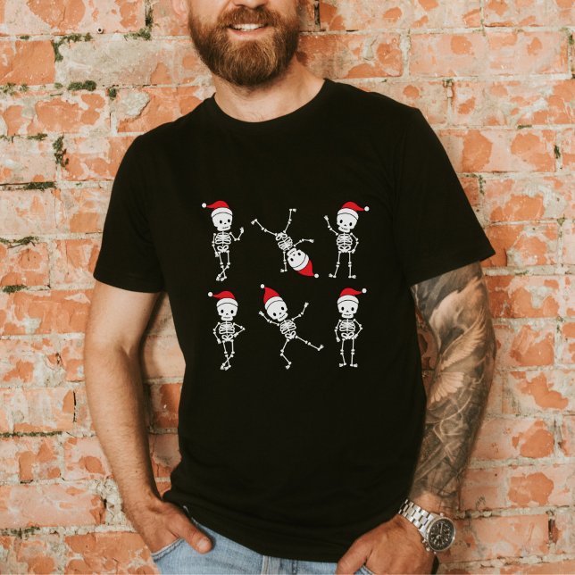 Festive Skeleton Family Christmas Tee  (Von Creator hochgeladen)