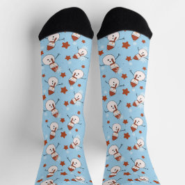 Festive Snowman Christmas Socks Socken