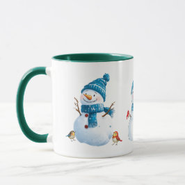 "Festive Snowman Weihnachts-Tasse" Tasse