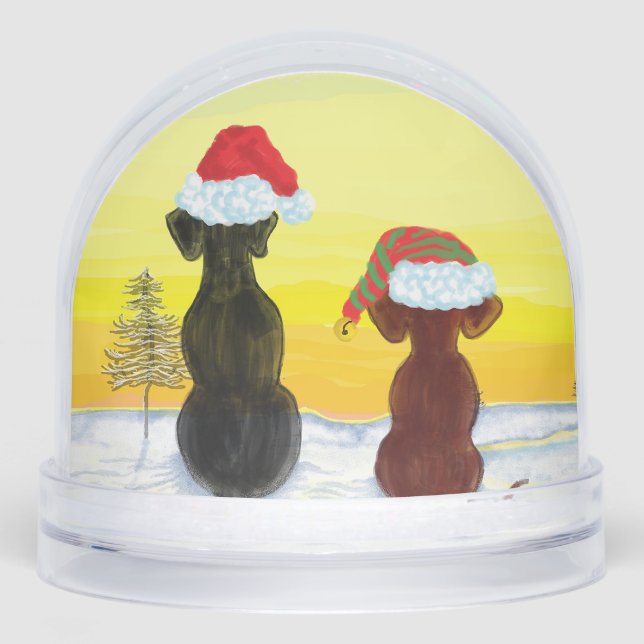 Festive springador schneekugeln (Vorderseite)