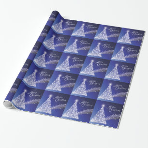 Festive Starry Bright Frohe Weihnachten Geschenkpapier