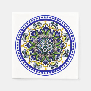 Festive Talavera Siete Serviette