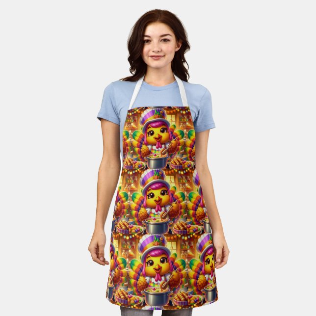 Festive Thanksgiving (Holiday) Schürze (Getragen)