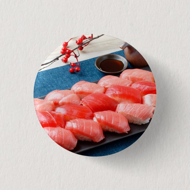 Festive Tuna Sushi – Premium Laptop Sleeve by SUSH Button (Vorderseite)
