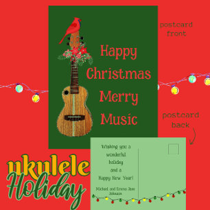 Festive Ukulele Frohe Weihnachten Frohe Musik