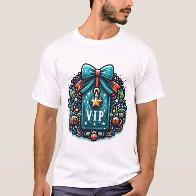 Festive VIP Elegance T-Shirt (Vorderseite)