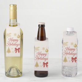 Festive Weihnachtsflaschenanhänger | Geschenk für  Flaschenanhänger