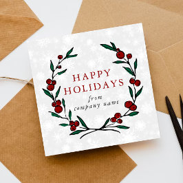 Festive Wreath Merry Christmas Happy Feiertagskarte