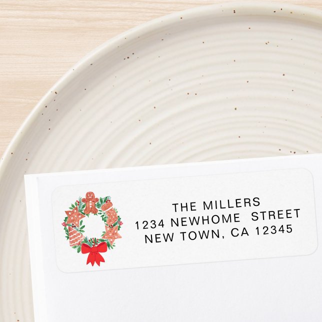Festive Wreath Return Address  (Von Creator hochgeladen)