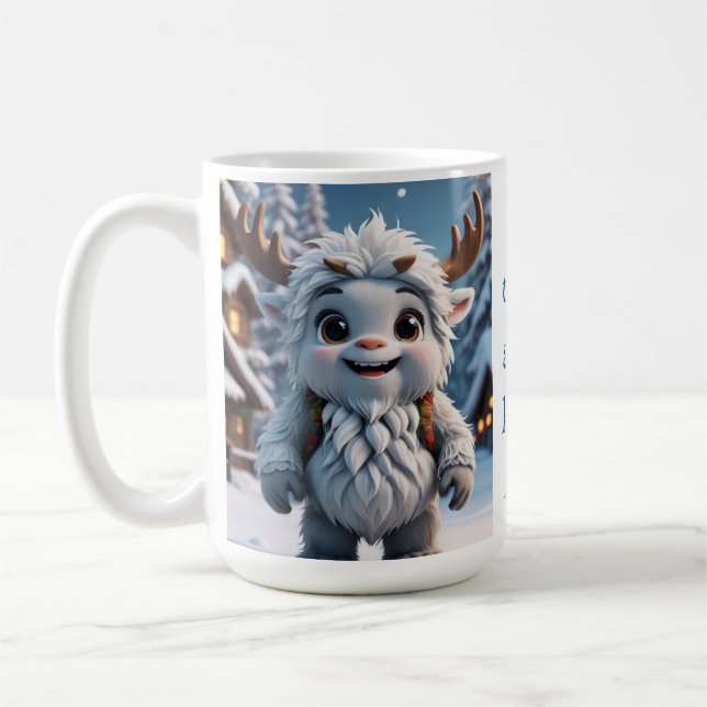 Festive Yeti Kaffeetasse (Links)