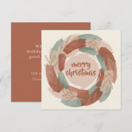 Festiver abstrakter Kranz Boho Weihnachten