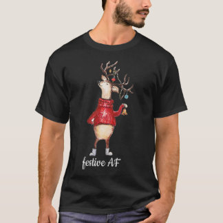 FESTIVER AF REINDEIN MIT ANTLER ORNAMENS T-Shirt