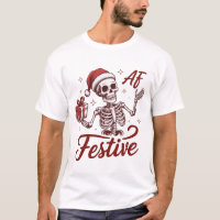 Festiver AF-Skelett-Sarkastischer-Weihnachts-Sarka