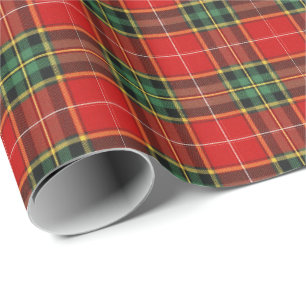 Festiver heller Tartan Geschenkpapier