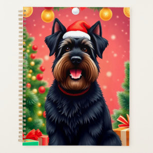 🎁Festiver Hunde-Weihnachtsmannhut Planer Weihnach