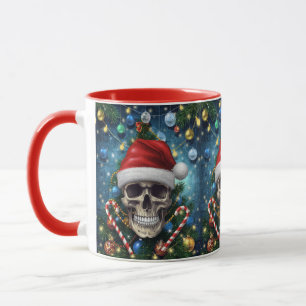 Festiver Santa-Schädel Tasse