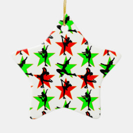 FESTIVES FIGURE SKATER CHRISTMAS DESIGN KERAMIKORNAMENT