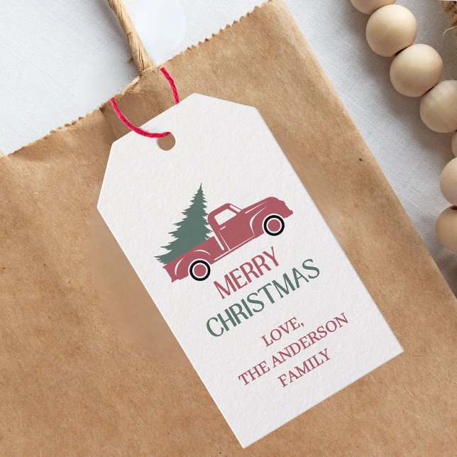 Festives Frohe Weihnachts-Geschenk-Anhänger Geschenkanhänger (Von Creator hochgeladen)
