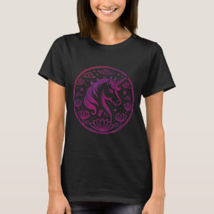 Festives Mädchenjahr des Pferdes 2026 liebt Einhor T-Shirt