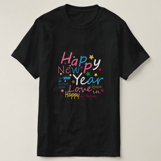 FESTIVES NEUJAHR T-Shirt (Design vorne)