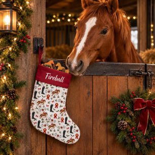 Festives Reitsport-Weihnachtsfest Kleiner Weihnachtsstrumpf