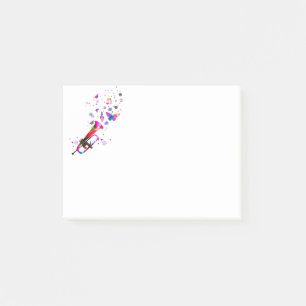 Festivitäts-Trumpet Post-it Klebezettel