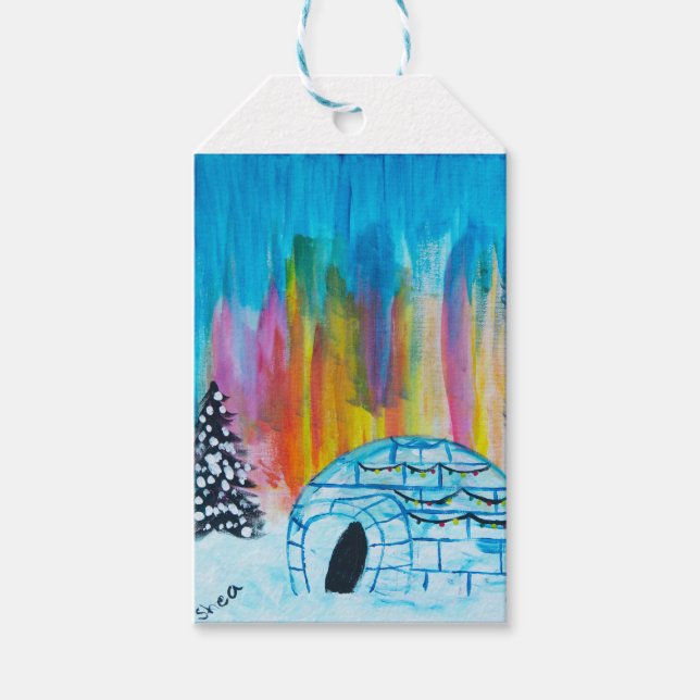 Festivo Iglu Geschenkanhänger (Vorderseite)