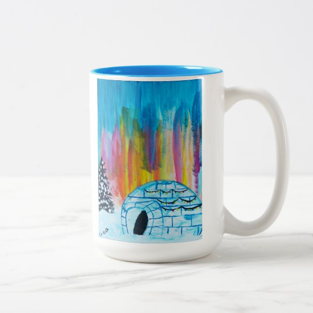 Festivo Iglu Zweifarbige Tasse (Rechts)