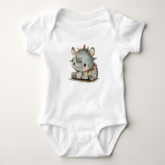 Festivo Rhino Baby Strampler (Vorderseite)