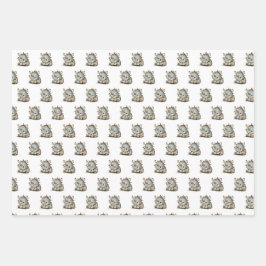 Festivo Rhino Geschenkpapier Set