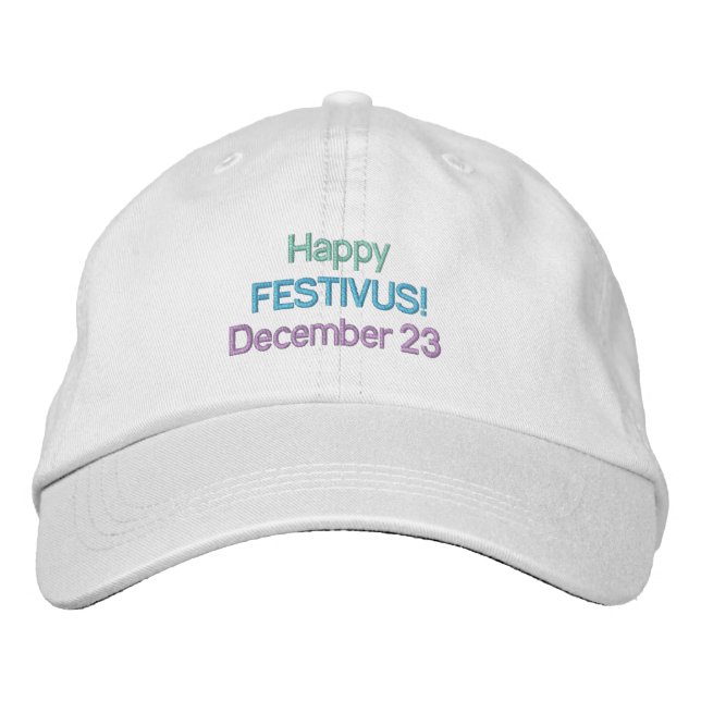 FESTIVUS BESTICKTE KAPPE (Vorderseite)