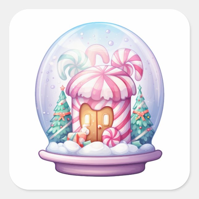 Festkleber Quadratischer Aufkleber (Vorderseite)