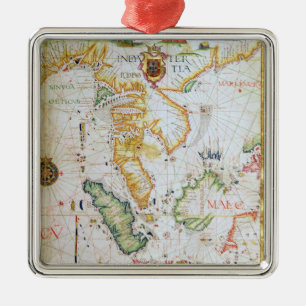 Festland Südostasien, Detail vom Weltatlas Ornament Aus Metall