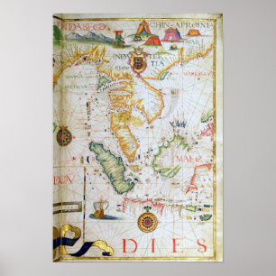 Festland Südostasien, Details aus dem Welatlas Poster