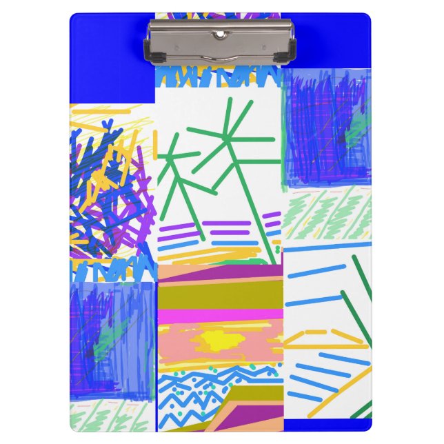 Festlich Abstrakt Klemmbrett (Vorderseite)