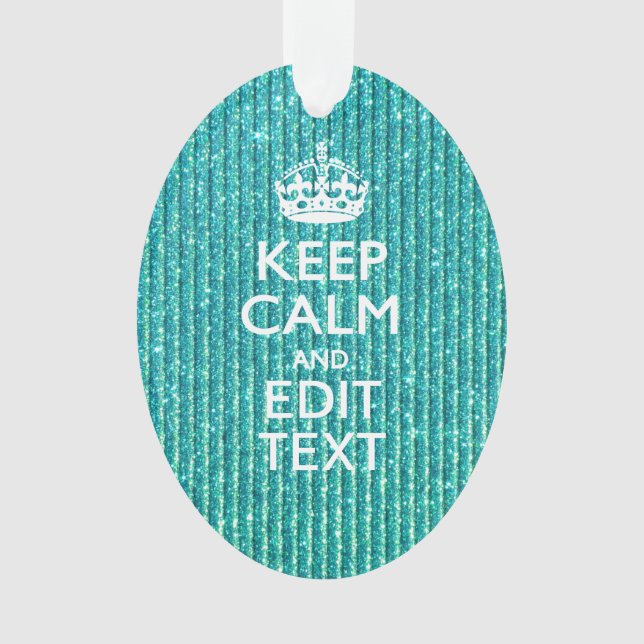 Festlich behalten Sie Ruhe, Ihren Text-Türkis zu Ornament (Vorderseite)
